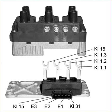 Купити Катушка зажигания Фольксваген Гольф, Пассат, Т4, Шаран, CE43 ...