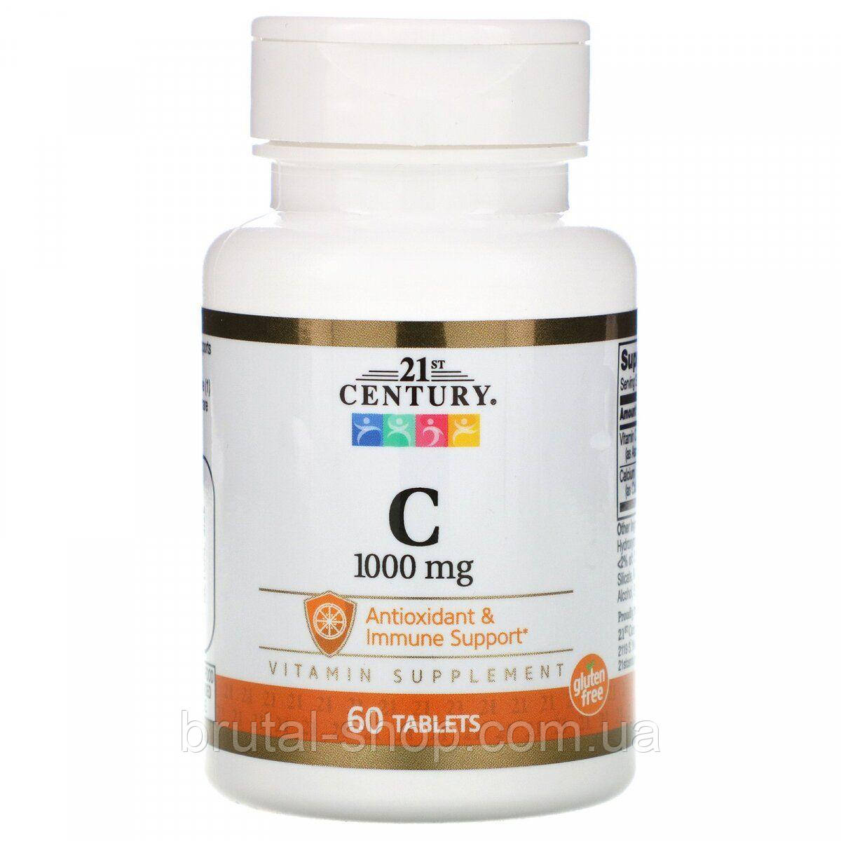 Вітамін С, 21st Century Vitamin C 1000 мг (60tab)