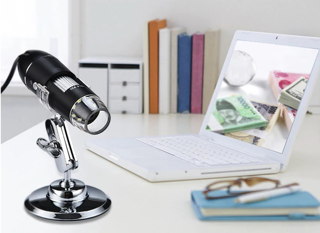 Електронний мікроскоп USB 1000Х на підставці