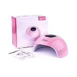 LED+UV лампа для манікюру Star 6 24W Pink, фото 5
