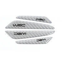 Защитные наклейки "WRC" для торцов дверей (серый)