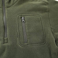 Тактична кофта Lesko A973 Green 2XL на флісі для чоловіків 30 шт., фото 4