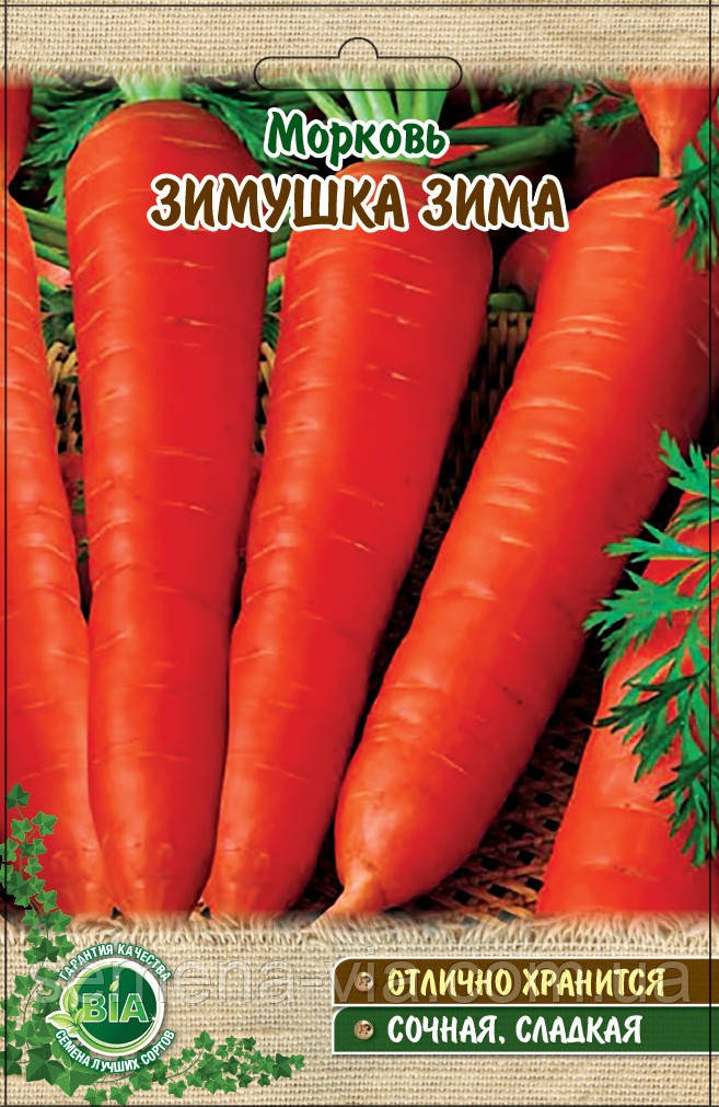 Морква Зимушка зима (вага 15 г.) (в упаковці 10 шт.)