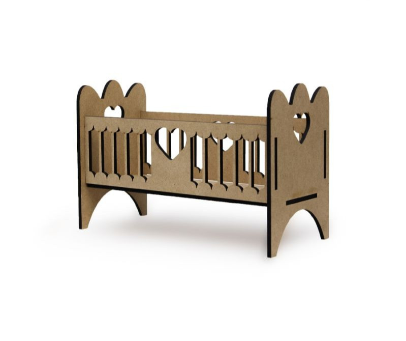 Ліжечко Серце 35х16х22,5 см МДФ Rosa Talent, 2873005, фото 1