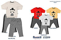 Комплект демисезонный для мальчика (кофта длинный рукав+штаники), Miniworld (размер 12-18мес.)