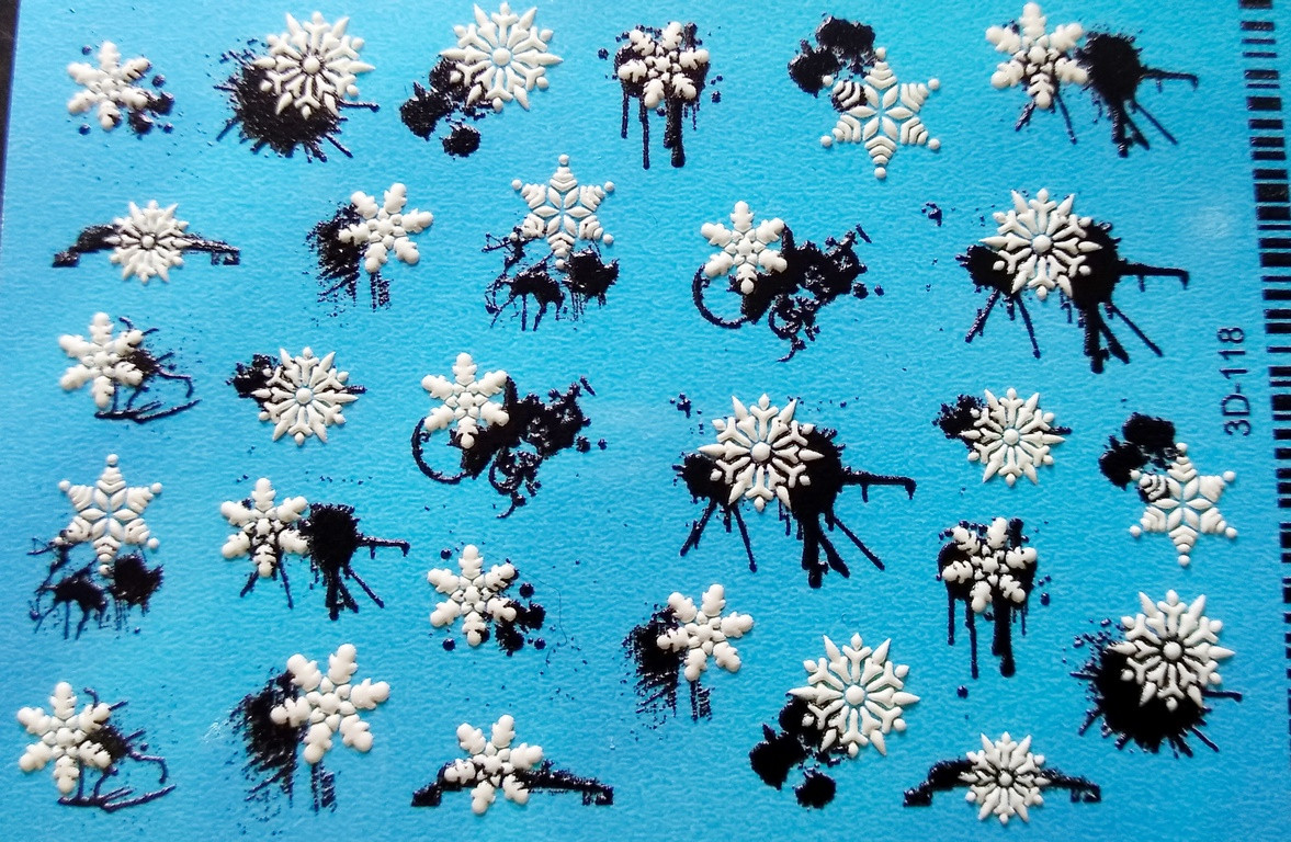 Слайдер 3D для дизайну на нігтях 118 WW Winter