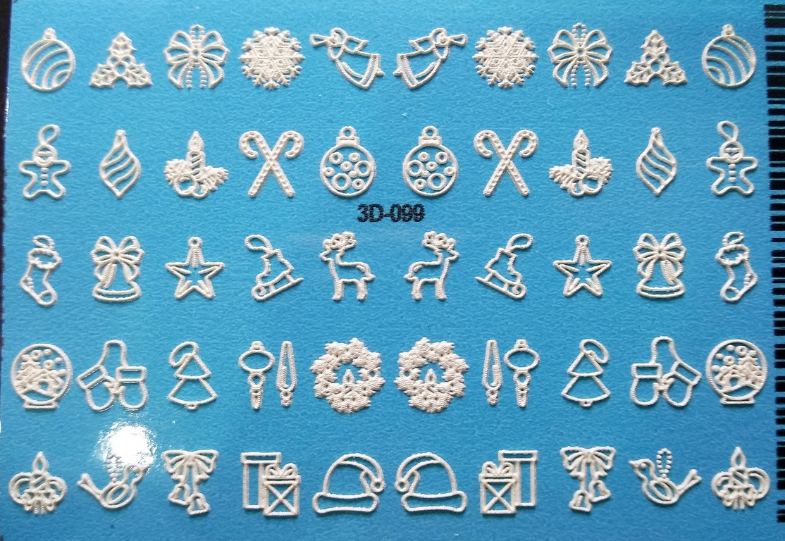 Слайдер 3D для дизайну на нігтях 099 WW Winter