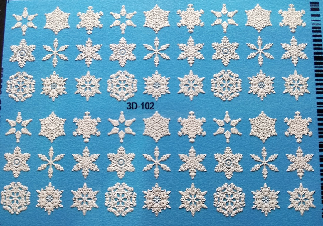 Слайдер 3D для дизайну на нігтях 102 WW Winter