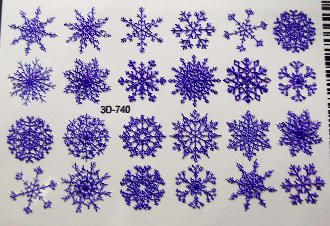 Слайдер 3D для дизайну на нігтях 740 Winter