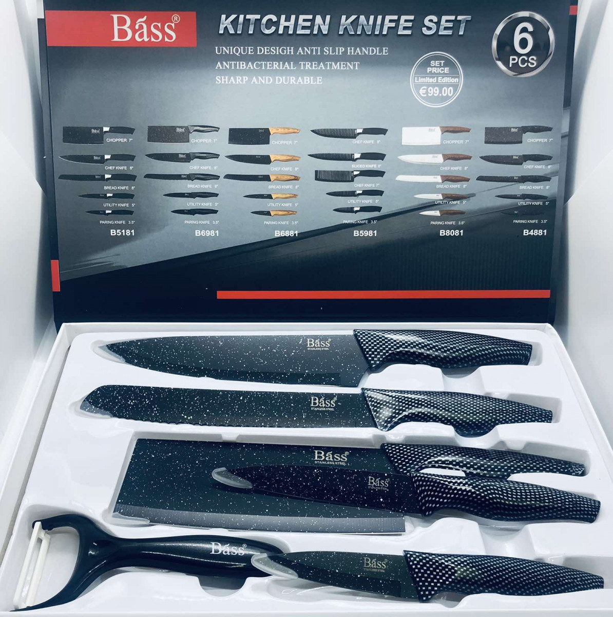 Набор ножей Bass 6 предметов В6981
