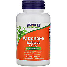 Екстракт артишоку NOW Foods "Artichoke Extract" підтримка травлення, 450 мг (90 капсул)