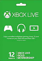 Xbox Live Gold - 12 месяцев (Xbox 360/One) подписка для всех регионов и стран