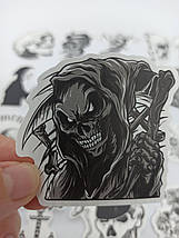 Набір вінілових наклейок стикерів Стикерпак Черепа Потубний світ стикербомбінг на авто ноутбук стіну 50 шт., фото 2