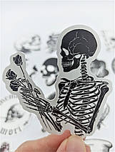 Набір вінілових наклейок стикерів Стикерпак Черепа Потубний світ стикербомбінг на авто ноутбук стіну 50 шт., фото 3