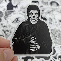 Набір вінілових наклейок стикерів Стикерпак Черепа Потубний світ стикербомбінг на авто ноутбук стіну 50 шт., фото 5