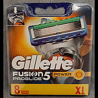 Касети (картриджі) Gillette Fusion ProGlide Power 8 шт. Оригінал