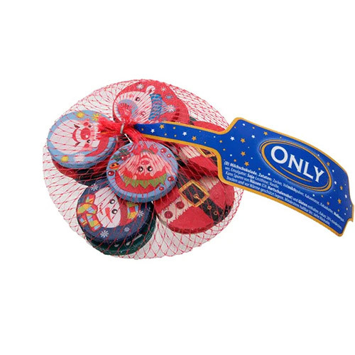 Монети шоколадні новорічні в сітці Only, 85 г (Австрія)