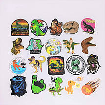 Набір вінілових наклейок стикерів Стикерпак Динозаври стикербомбінг на авто ноутбук стіну 100 шт., фото 2
