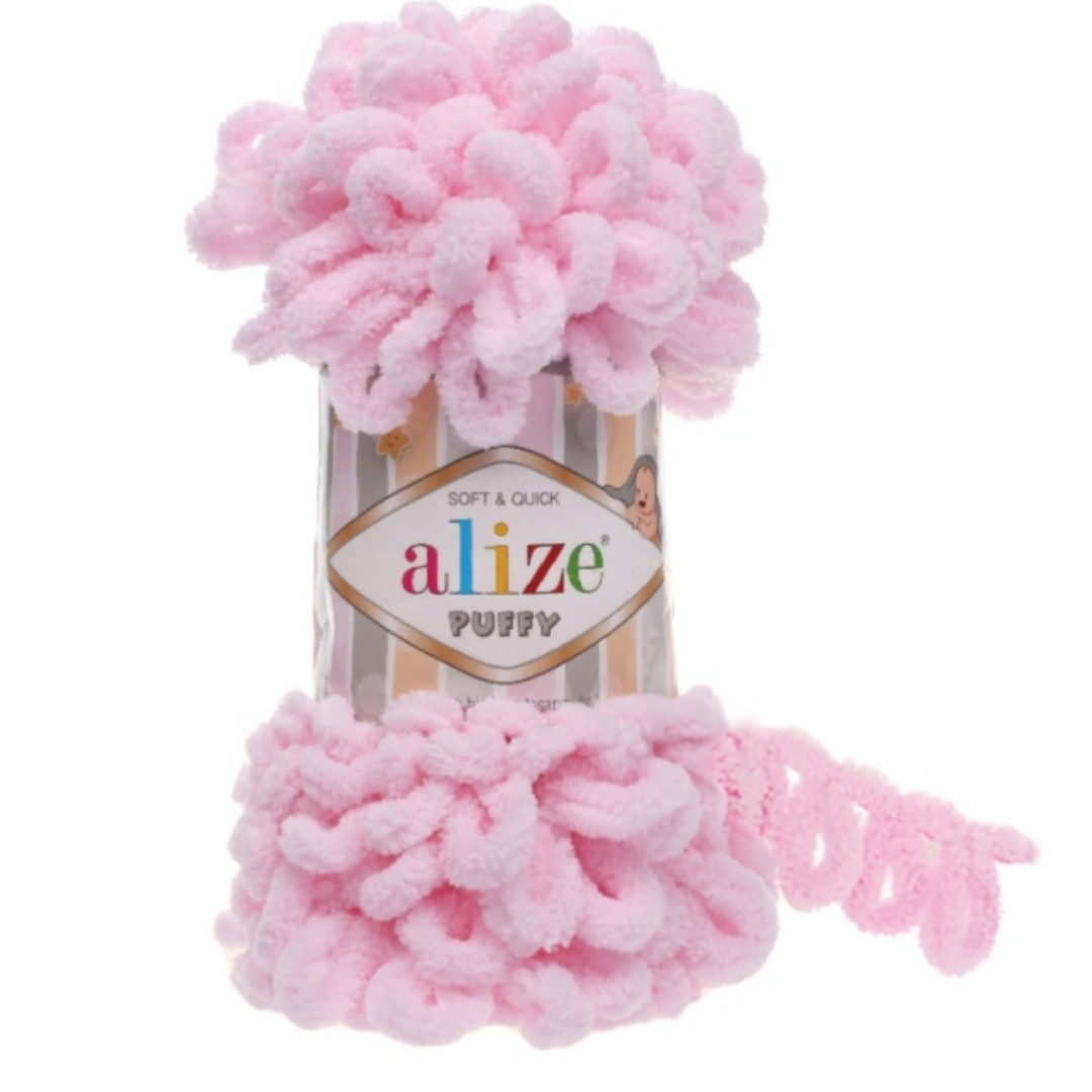 Пряжа Alize Puffy. Ализе Пуффи 31 Розовый. Укрпоштою ТІЛЬКИ При Повній ...