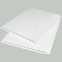 Бесшовная лаковая панель пластиковая РИФ (белый) 250*7*3000/6000мм