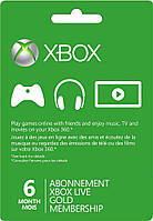Xbox Live Gold - 6 місяців (Xbox 360/One) підписка для всіх регіонів і країн