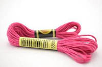 Нитки мулине для вышивки СХС 3805 фушия розовая , 8 м