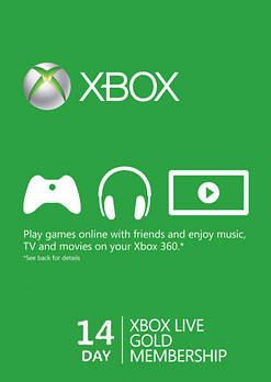 Xbox Live Gold - 14 днів (Xbox 360/One) підписка для всіх регіонів і країн