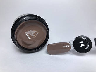 Гель паста для нігтів City Nail 14 коричнева