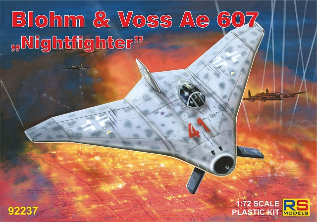 Пластикова модель 1/72 RS models 92237 Німецкий реактивний літак Blohm & Voss Ae 607 "Nightfighter", фото 1