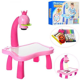 Проектор YM6776-6886 для малювання зі світловими ефектами, столик, 2 кольори, в коробці