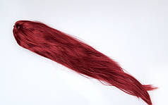 Перука карнавальна з ровним волоссям баклажан, 52 см