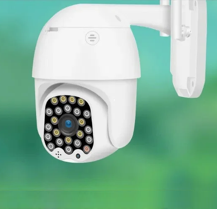 Вулична Камера зовнішня поворотна 1080 Led підсвічування + сигналізація, фото 2