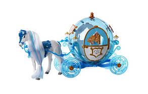 Карета з конем і лялькою 216A Кінь ходить, цокає, ріже. лялька 29 см, фото 2