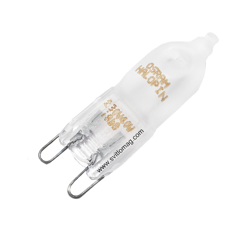 Лампа кварцова галогенна 220v 40w OSRAM 66740 FR G9 матова, фото 1