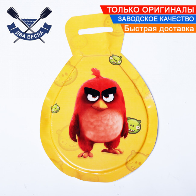 Ледянка для катання з гірки 62х40х2,5 см Angry Birds м'яка дитяча ледянка для гірки льодянки для малюків