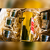 Вогнегасник-бар "Найкращому татові" подарунковий набір в красивій упаковці. Вогнегасник + 6 чарок., фото 4