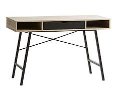 Стильний офісний стіл із шухлядою чорним 120 см daymart