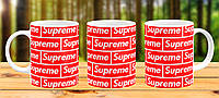 Чашка с принтом кружка В стиле Supreme Прикольная С принтом чашка подарок девушке