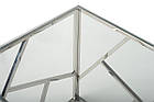 Кофейный стол CF-2 прозрачный + серебро Vetro Mebel™, фото 8