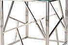 Кофейный стол CF-2 прозрачный + серебро Vetro Mebel™, фото 10