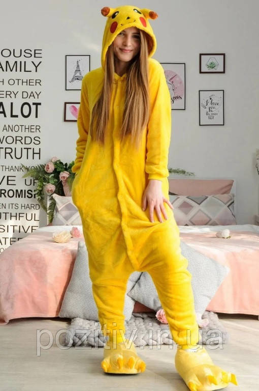 Піжама кігурумі пікачу дорослий, фото 1