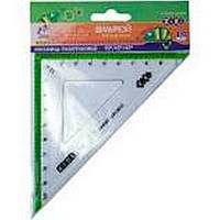 Трикутник пластиковий 10см ZiBi Kids Line з салатовою смужкою