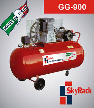 GG-900 Компресор поршневий з ремінним передаванням (380 В, РЕСІВЕР 270 Л)