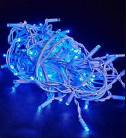 Гірлянда вулиця 100LED (RD-7098) 10м (Ø 3,3) (флеш) (контрол.220V)+удлен. Провід-Білий, Колір ламп-Синій (20), фото 2