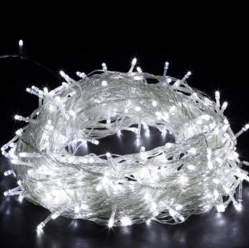 Гірлянда Діод 100LED 9м. Білий (холодний), Силіконовий дріт