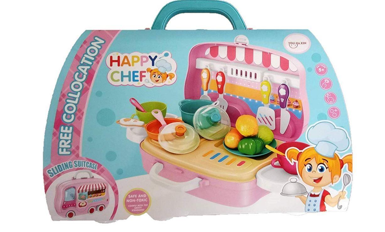 Дитячий чемоданчик "КУХНЯ" Happy Chef для сюжетно гри