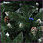 Ялина штучна "Імператор" з інеєм, шишками та ягодами 3 метри, фото 4