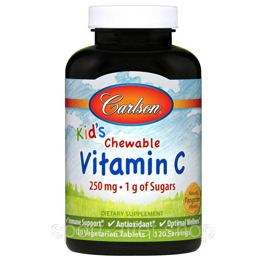 Вітаміни та мінерали Carlson Labs Kid's Chewable Vitamin C, 120 таблеток