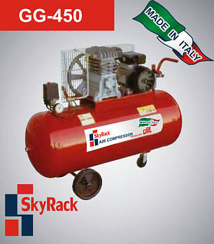 GG-450 Компресор поршневий з ремінним передаванням (380 В, РЕСІВЕР 150 Л)