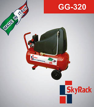 GG-320 Компресор поршневий з прямим приводом (220 В, РЕСІВЕР 24 Л)